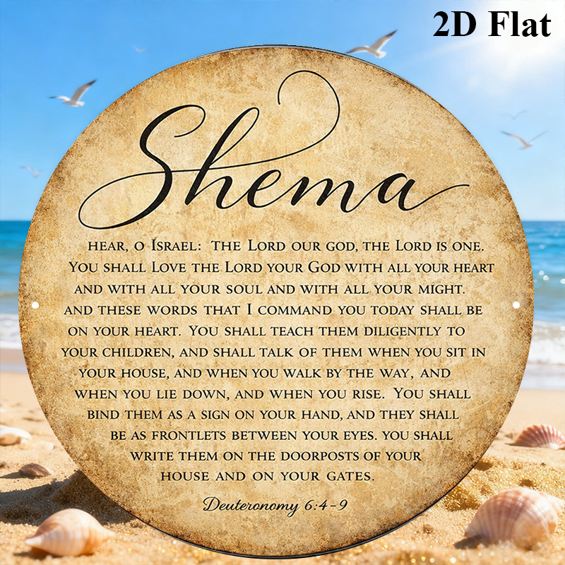 Home & Bathroom Building Products Pte Ltd - CIFBUY Vintage Judaica Scripture Aluminum Wall
