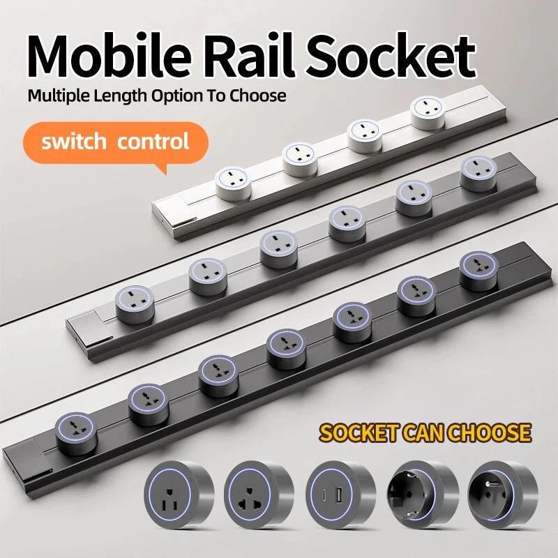 Home Outlet Bathroom - Track Socket With Switch High-end Quality