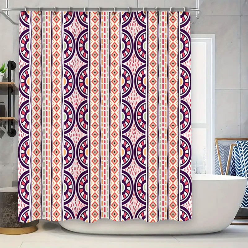Home Bathroom Reno - Patterned Shower Curtain Decorative Waterproof Fabric