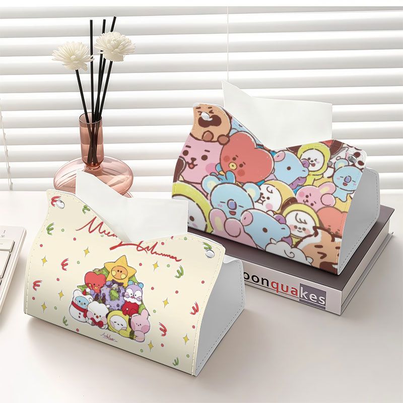 Home Bathroom Gadgets - bt21 idol-related paper towel box with