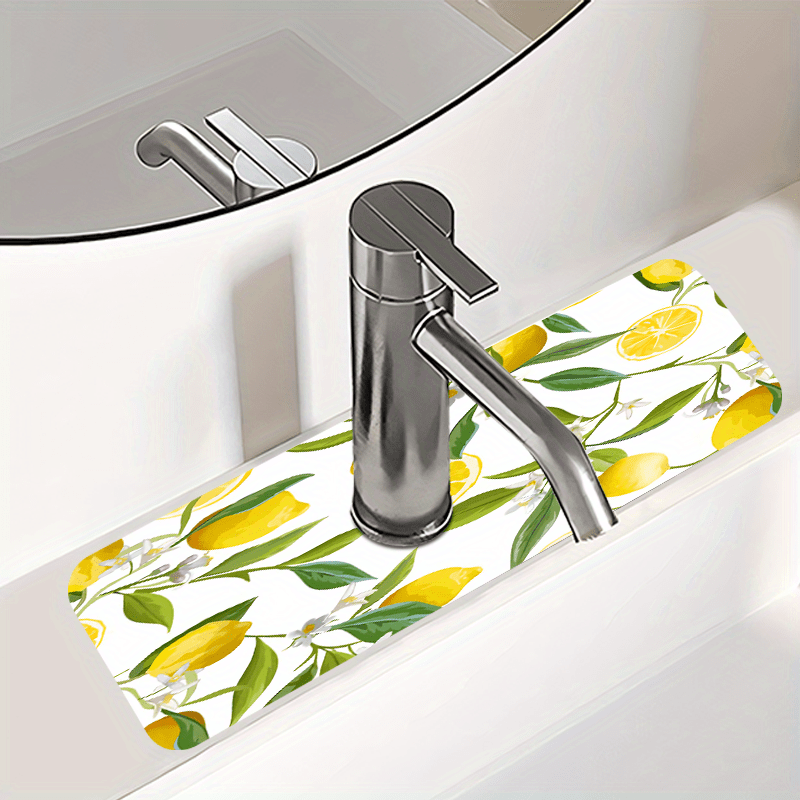 Home Bathroom Wash Basin - VIKAMA Faucet Water Absorption Mat For