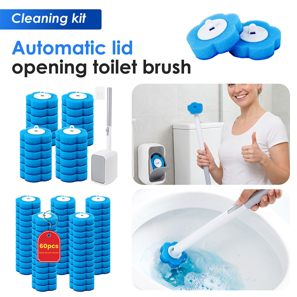 Home Bathroom Gadgets - New Toilet Brush & Holder Set