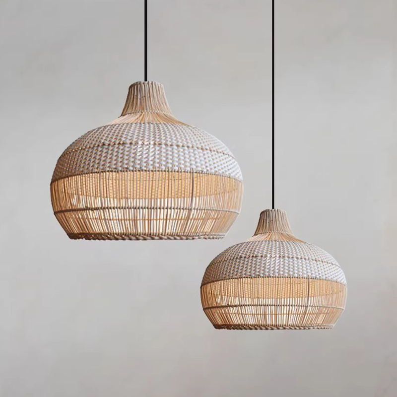Japan Bathroom.Home - Japanese Wabi Sabi Rattan Weave Pendant