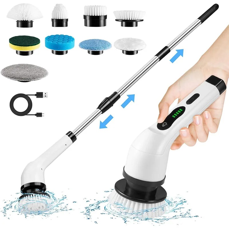 Home Bathroom Cleaner - Cordless Multifunctional Electric Cleaning Brush -