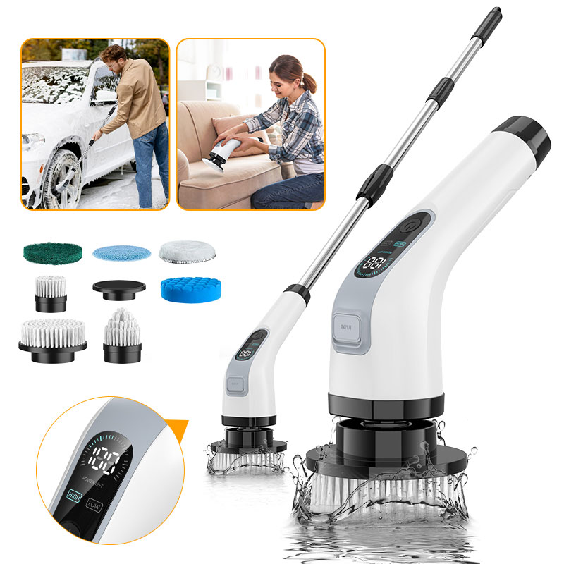 Home Bathroom Cleaner - Electric Cleaning Brush Cordless Handheld Shower