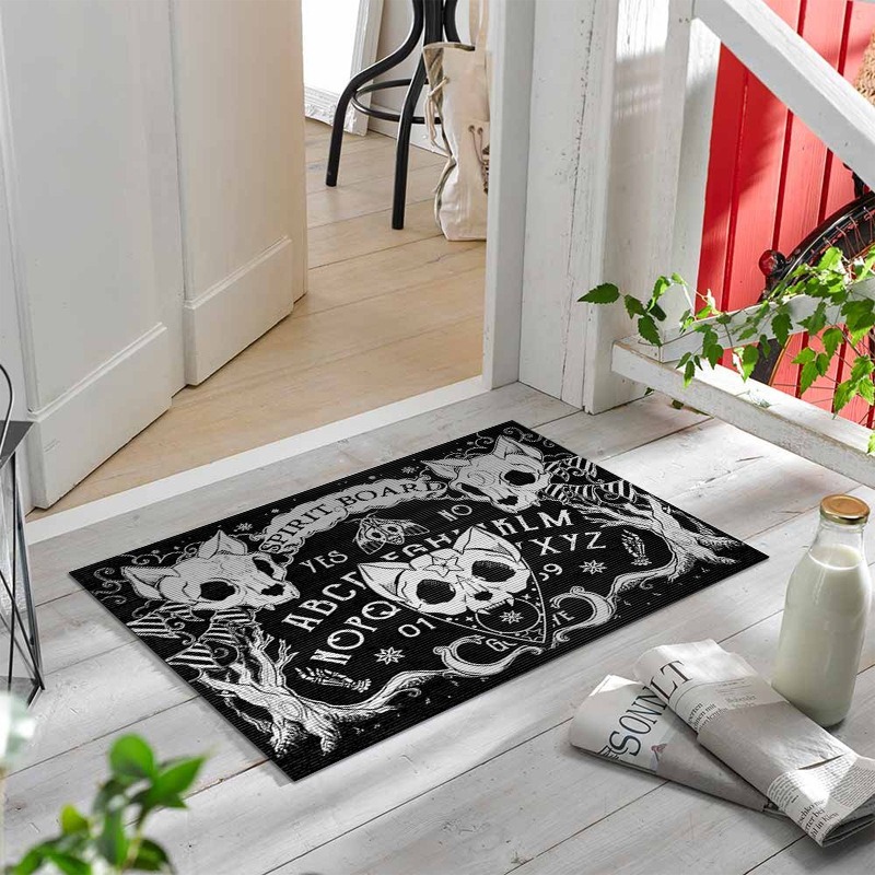 Zara Home Bathroom Rug - Dark Gothic Floor Mat for Household