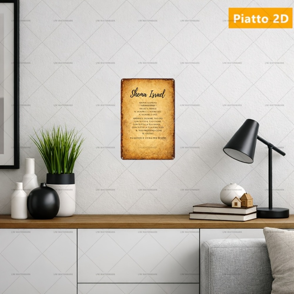 Home & Bathroom Building Products Pte Ltd - CIFBUY Hebrew Scripture Aluminum Wall Art