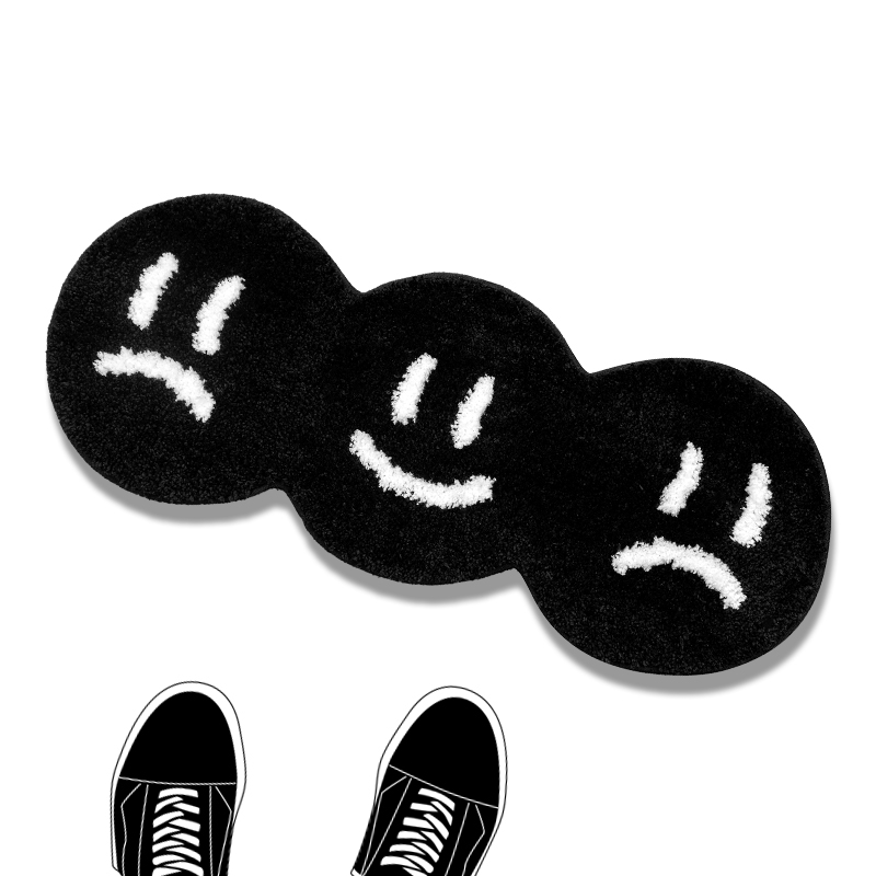 Home Bathroom Tub - Black Faces Bathroom Mat Funny Fluffy