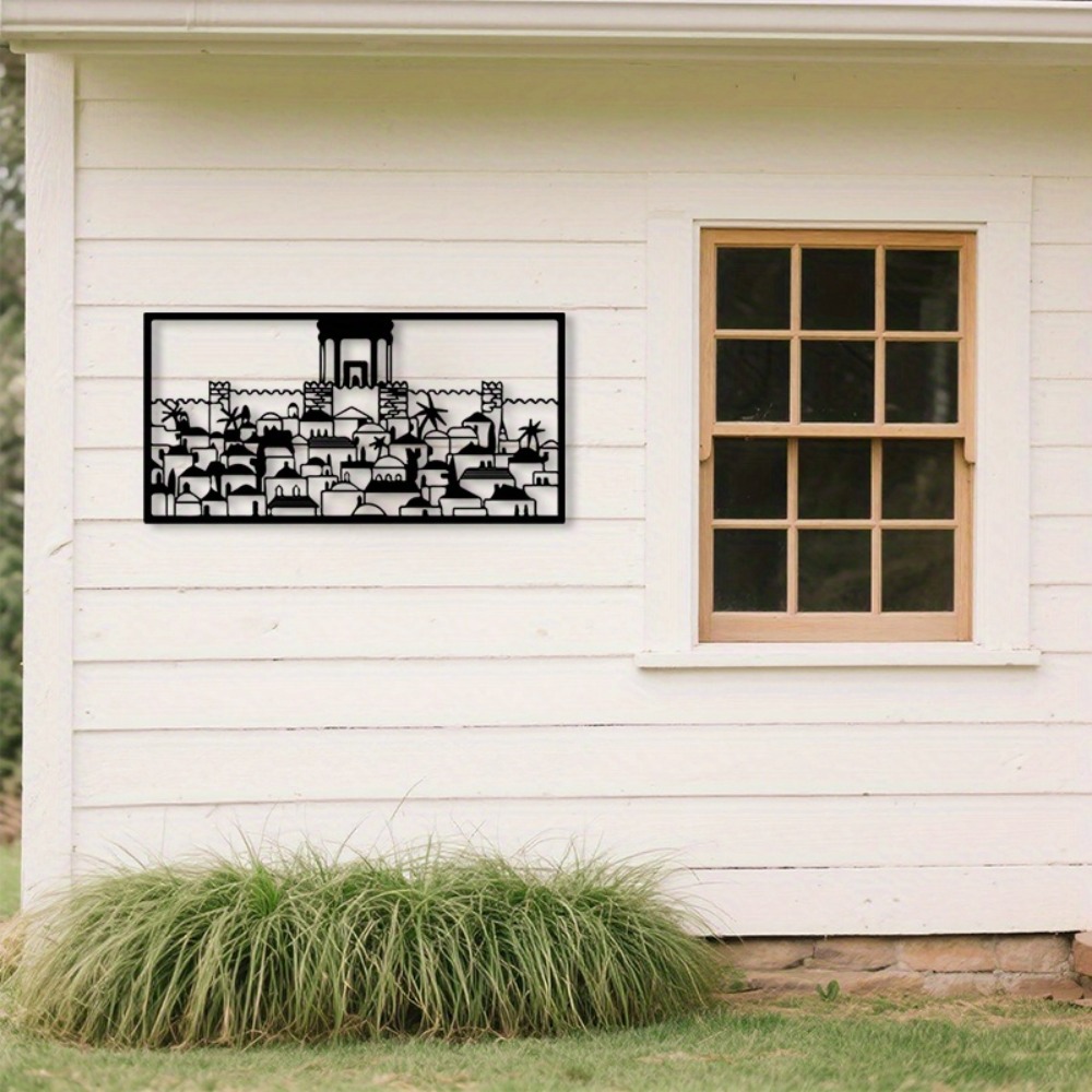 Home & Bathroom Building Products Pte Ltd - CIFBUY Metal Wall Art Jerusalem Mural