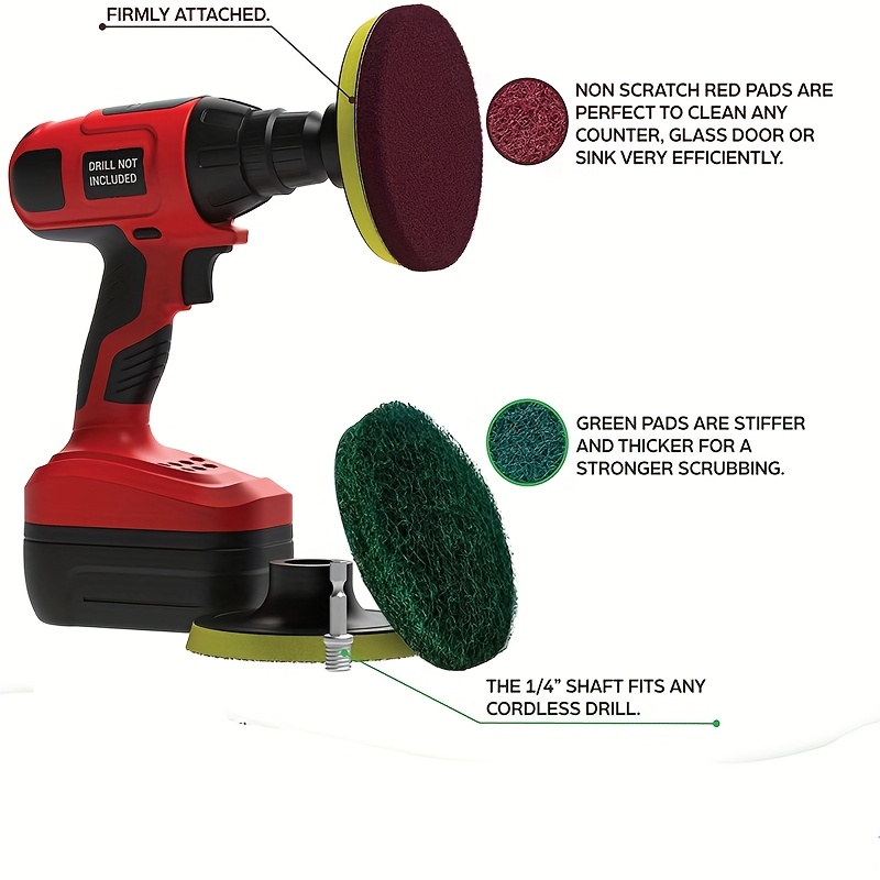 Car Electric Drill Brush Kit E - Home Bathroom Cleaner recension och pris