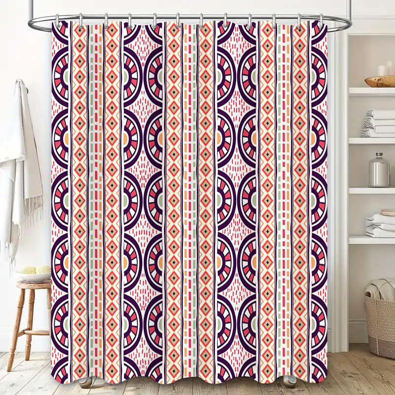 Patterned Shower Curtain Decor - Home Bathroom Reno recension och pris