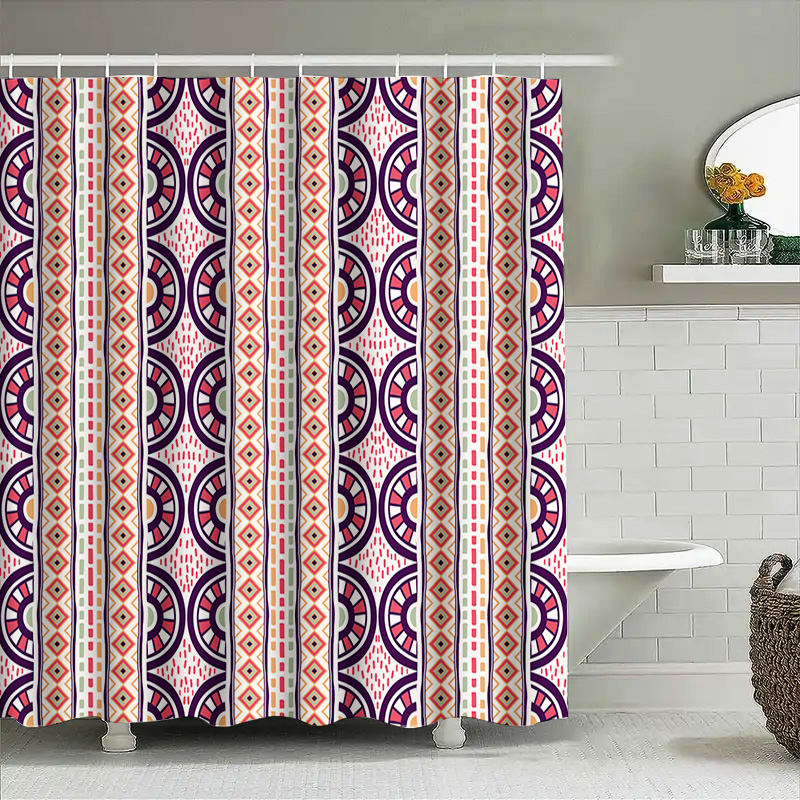 Patterned Shower Curtain Decor - Home Bathroom Reno recension och pris