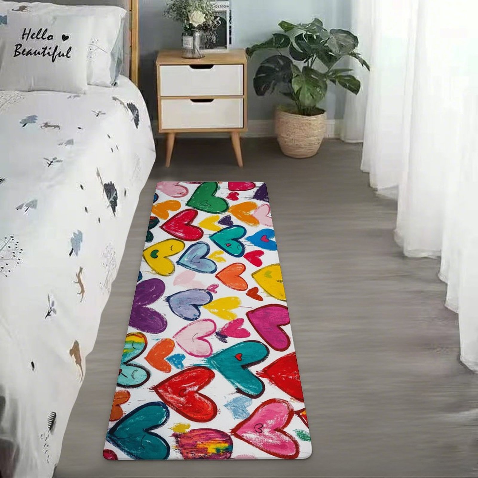Crayon Graffiti Colorful Heart - Home Bathroom Tub recension och pris