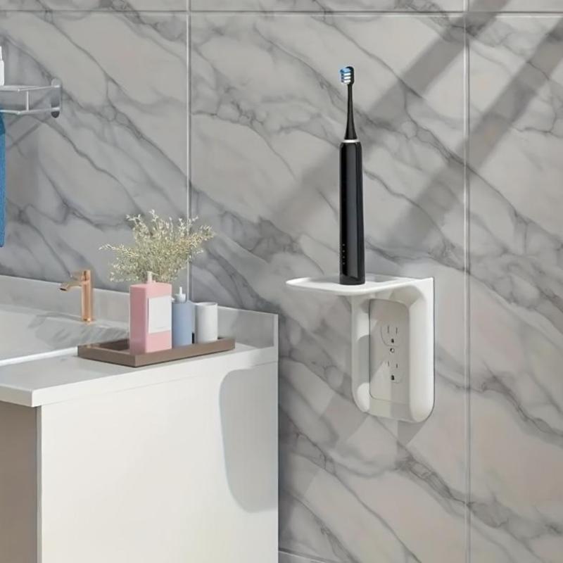 1PC No Drill Wall Outlet Shelf - Home Outlet Bathroom recension och pris