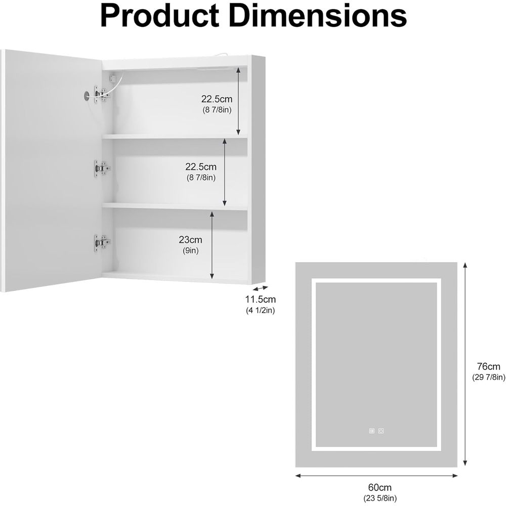 24x30 Medicine Cabinet with Li - Home Outlet Bathroom recension och pris