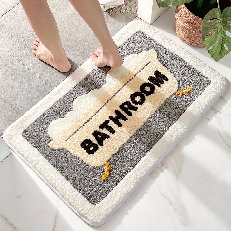 Bath Mat Non Slip Soft Faux Wo - Home Bathroom Tub recension och pris