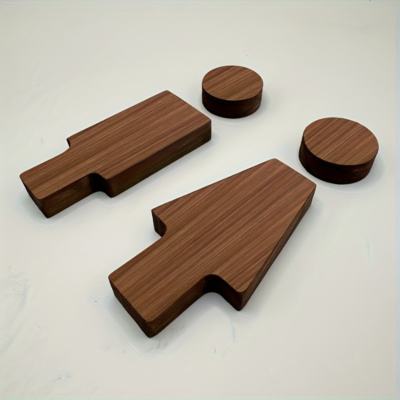 2PCS Wooden Bathroom Sign for  - Home Bathroom Gadgets recension och pris
