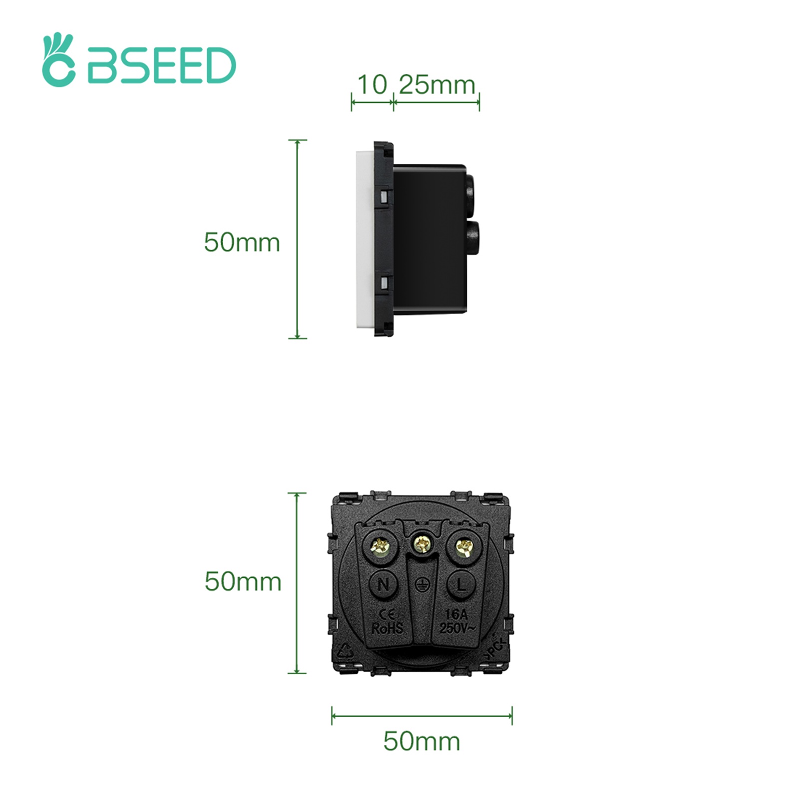 BSEED French Plug Wall Socket  - Home Outlet Bathroom recension och pris