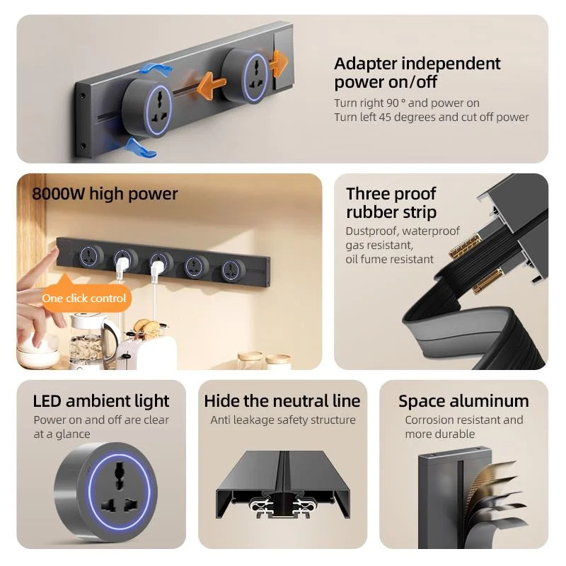 Track Socket With Switch High- - Home Outlet Bathroom recension och pris
