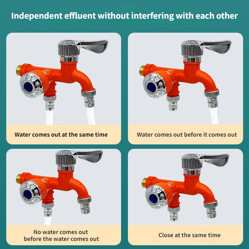 Faucet Double Outlet Dual Cont - Home Outlet Bathroom recension och pris