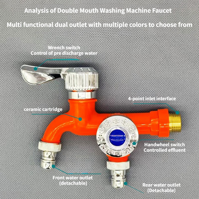 Faucet Double Outlet Dual Cont - Home Outlet Bathroom recension och pris