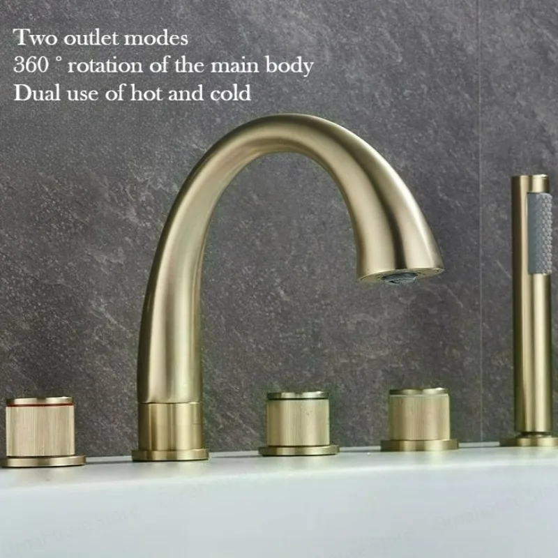 Brushed Gold Bathroom Faucet w - Home Bathroom Tub recension och pris