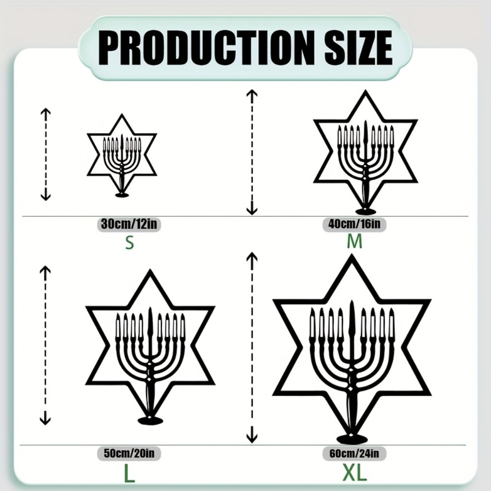 CIFBUY Metal Wall Art Menorah  - Home & Bathroom Building Products Pte Ltd recension och pris