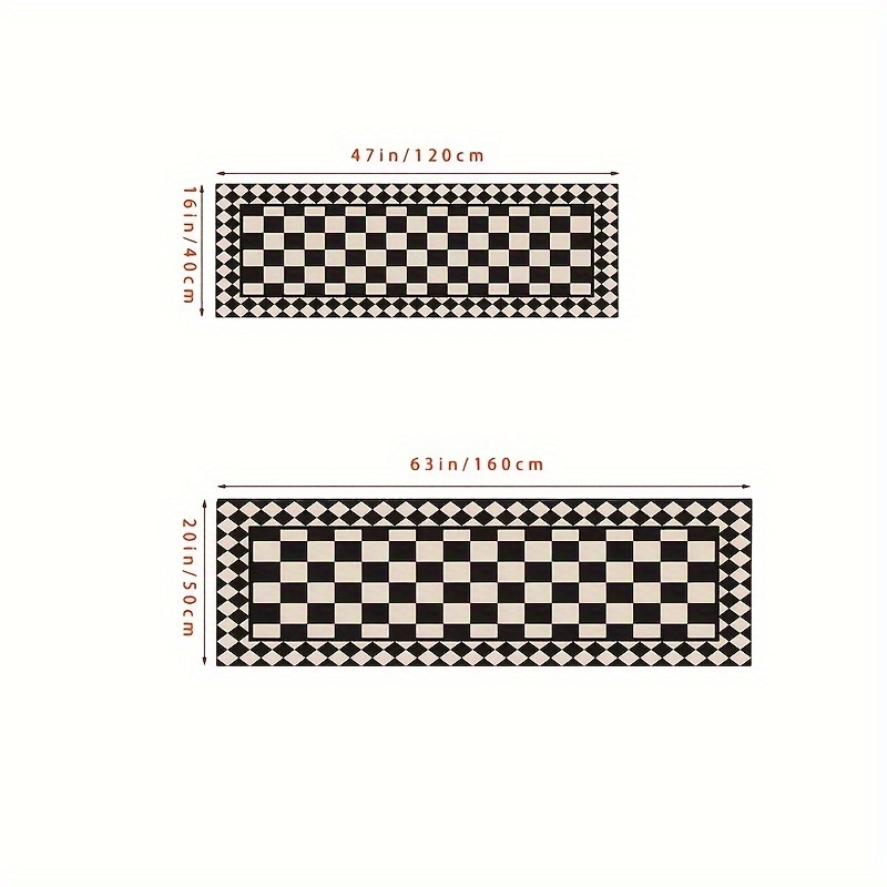 VIKAMA Black White Checkered A - Japan Bathroom.Home recension och pris