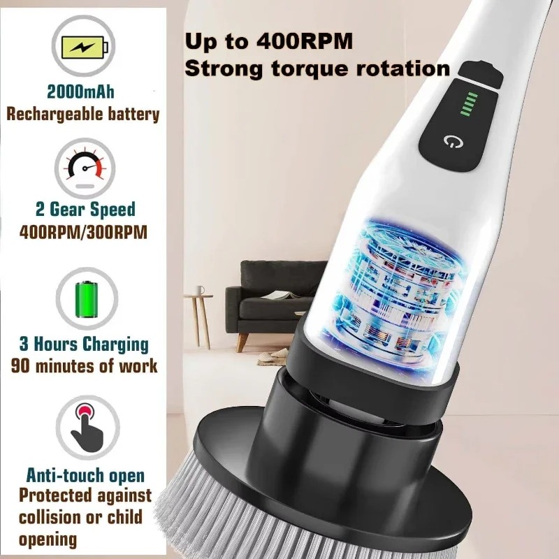 Cordless Multifunctional Elect - Home Bathroom Cleaner recension och pris