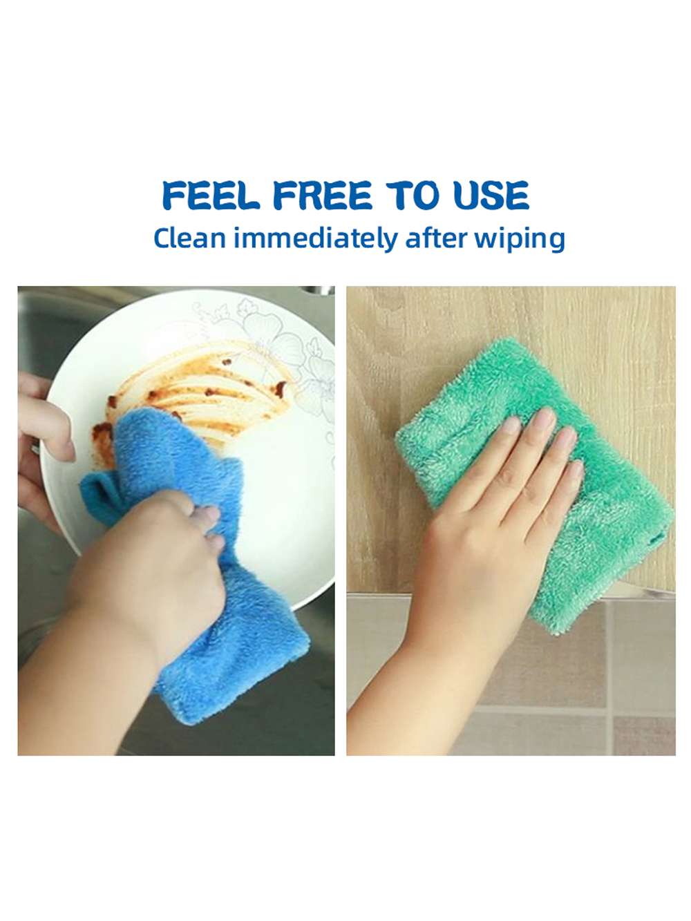 4pcs Small Hand Towels for Kit - Home Bathroom Cleaner recension och pris