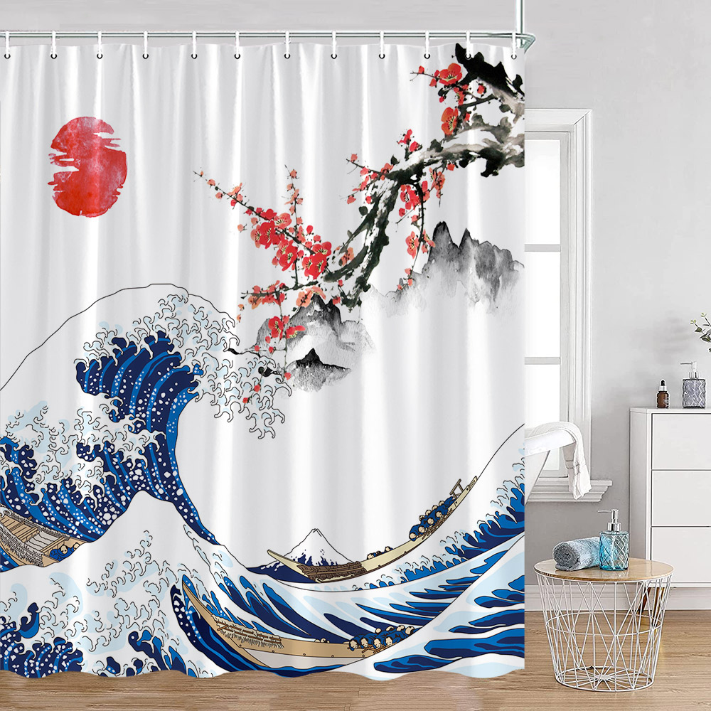 Japanese Style Shower Curtains - Japan Bathroom.Home recension och pris