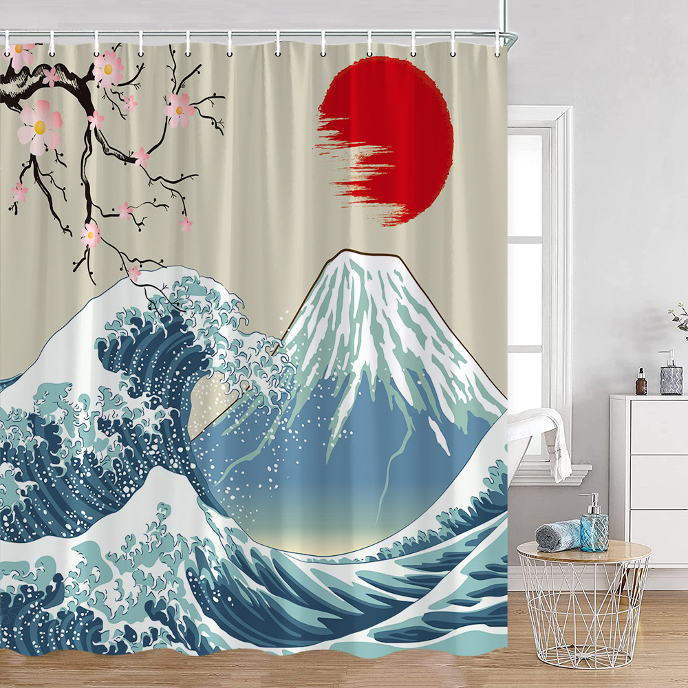 Japanese Style Shower Curtains - Japan Bathroom.Home recension och pris