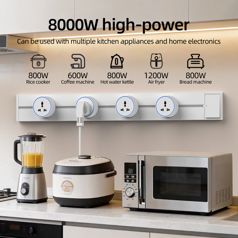 Track Rail Socket EU UK FR Kor - Home Outlet Bathroom recension och pris