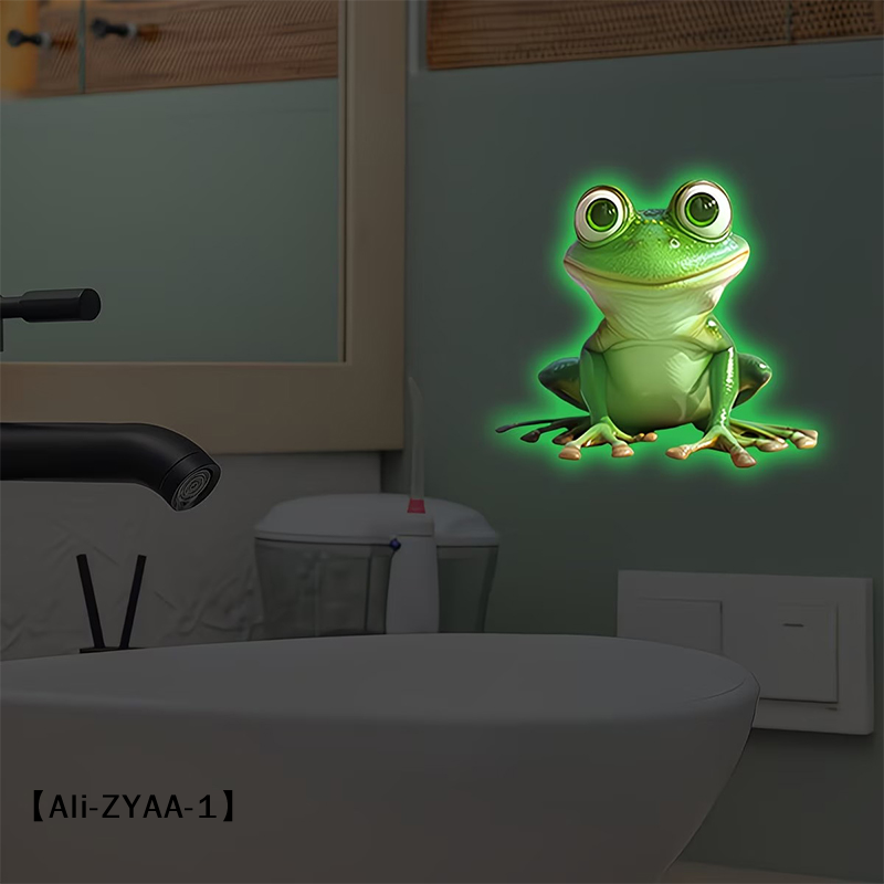 【A】Glow-in-the-Dark Frog Toile - Home Outlet Bathroom recension och pris