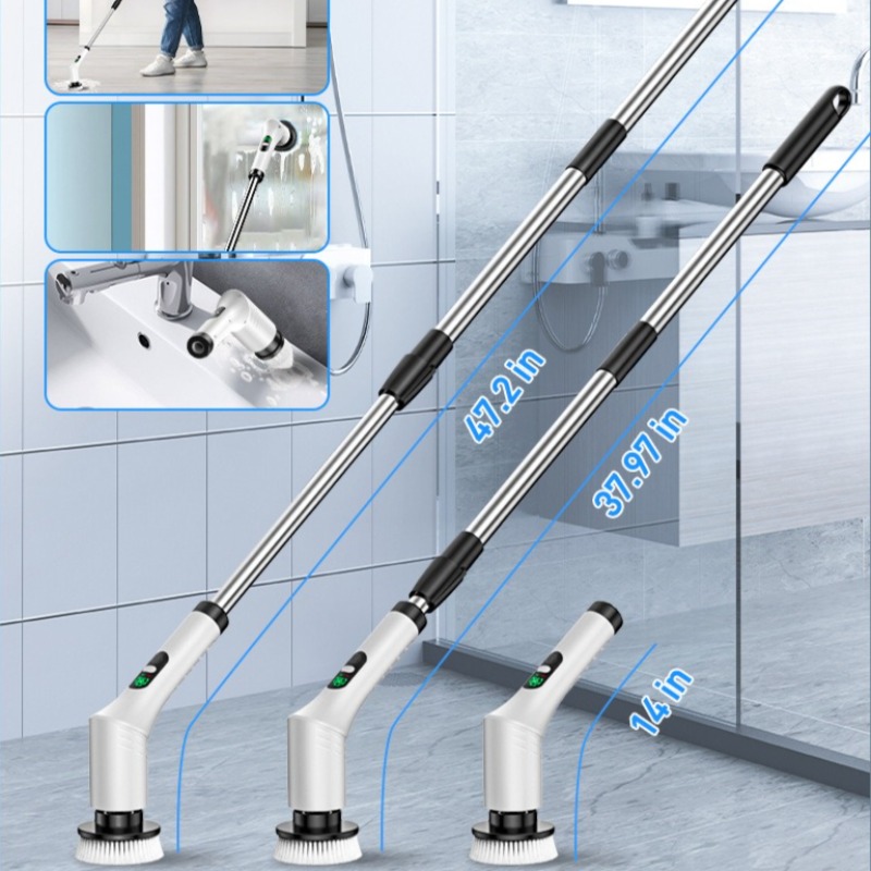 Electric Spin Scrubber 9 in 1  - Home Bathroom Cleaner recension och pris