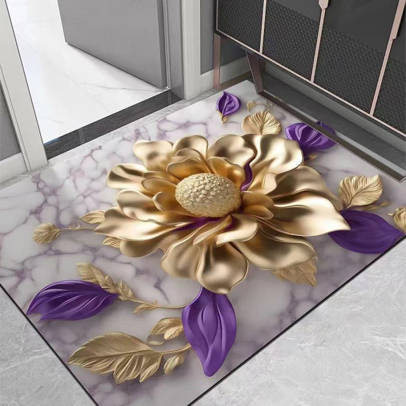 VIKAMA Light Luxury Lotus Bath - Zara Home Bathroom Rug recension och pris